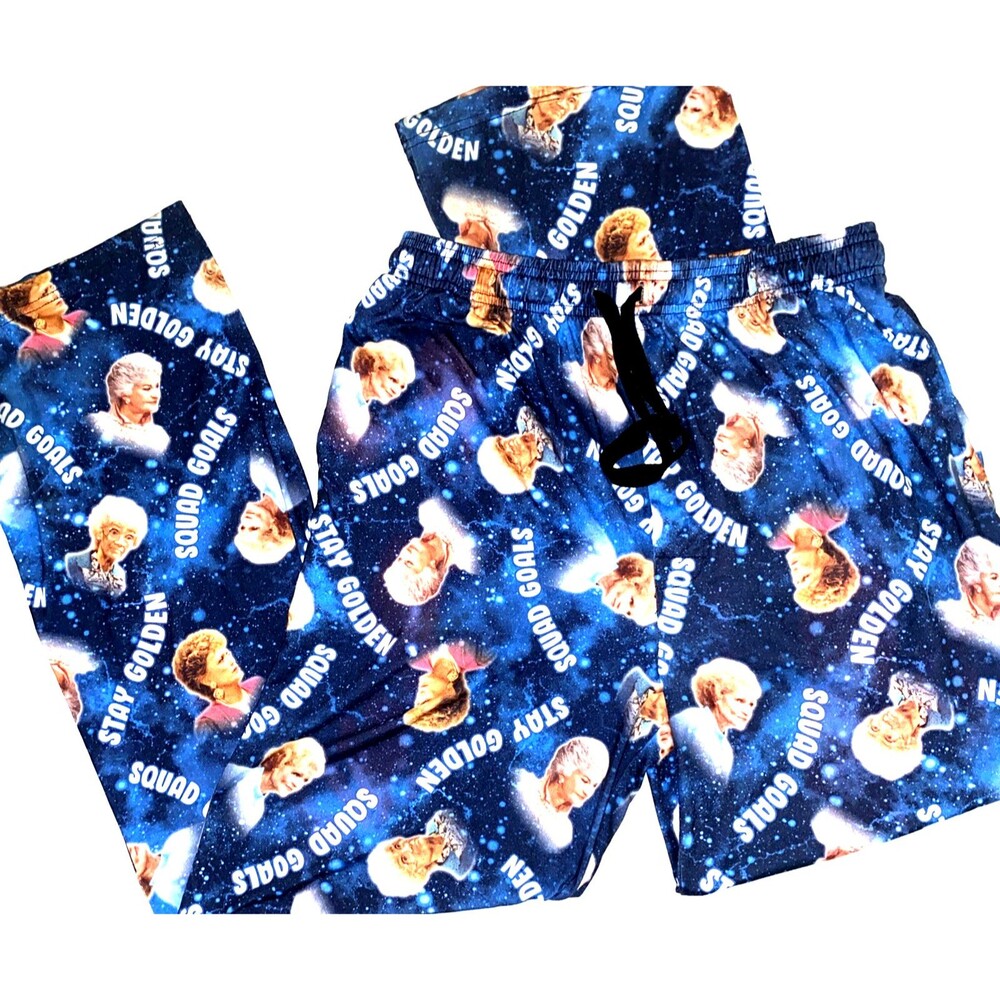 Golden Girls Squad Goals Lounge Pajama PJ Pants Men's Size Medium